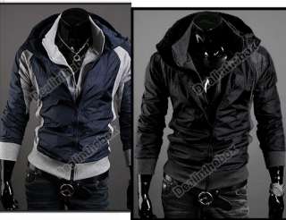   Fit Sexy Hoodies Coats Jackets Double Zipper 2 Colors 4 Size 2011 New
