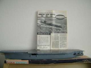 Aurora USS Forrestal Aircraft Carrier Model Kit Vintage 5971 1970s 
