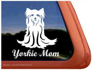   High Quality Vinyl Yorkshire Terrier Dog Window Sticker Decal  