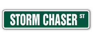 STORM CHASER Street Sign tornado alley tornadoes gift hurricane 