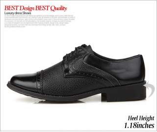 New Sense Black Italian Dress Oxfords Mens Shoes  