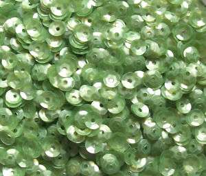New lot 300 + pcs cup Green 5mm wide round sequins S270  