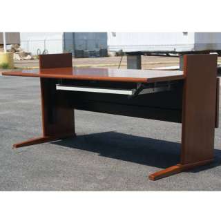 5ft Vintage Computer Drafting Table Cherry Desk  
