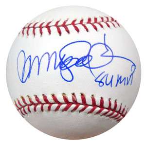 RYNE SANDBERG AUTOGRAPHED SIGNED MLB BASEBALL 84 MVP PSA/DNA  