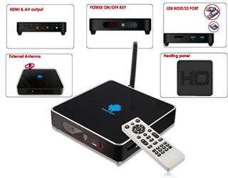Android 2.3 TV Box Media Player Google Smart TV HD 1080P HDMI Wireless 