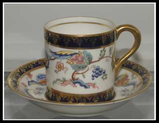 Antique Paragon Bone China Demitasse Espresso Cup & Saucer NR  