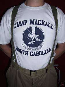 WW2 Airborne Paratrooper 101st Camp Mackall Army Shirt  