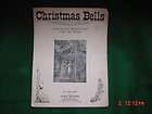   CHRISTMAS BELLS religious meditation piano 1915 vintage sheet music
