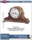   Miller Oak Chiming Key wound Westminster fireplace Mantel Clock  