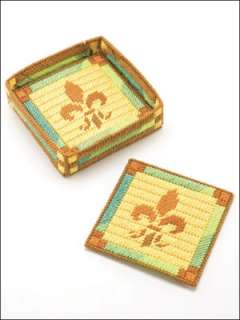 Plastic Canvas Table Toppers Coasters Set Patterns Book  