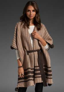 BY MALENE BIRGER Solua Poncho in Brown Melange  