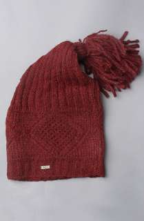 deLux The Diamond Pom Pom Hat in Burgundy  Karmaloop   Global 