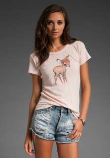 Disney by PATTERSON J. KINCAID Baby Bambi Thistle Tee in Pink at 