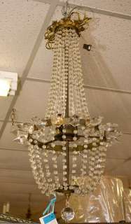 great little antique French Empire Chandelier. Dimensions are 30 in 