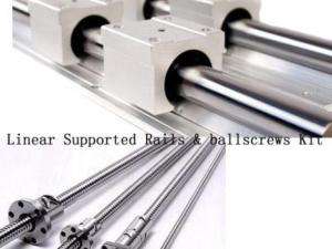 CNC Ballscrew RM 1605 370 BK/BF12 Coupler SBR20 370 Kit  