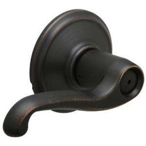 Schlage Flair Bed and Bath Lever (Aged Bronze) F40FLA716 at The Home 