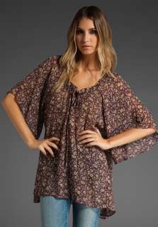 blu moon Zuma Tunic in Purple Army Floral  