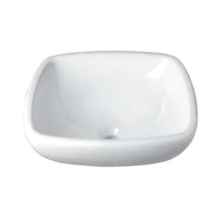 Classically Redefined Semi Recessed Square Vitreous China Vessel Sink 
