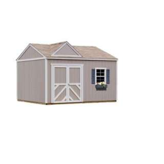   12 Ft. Wood Storage Building Kit With Floor 18217 4 