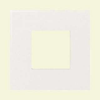 Daltile 4 1/4 in. x 4 1/4 in. White Ceramic Square Insert Accent Tile 