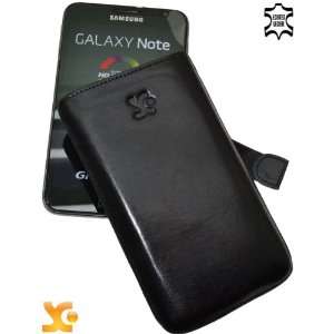 Suncase Ledertasche (Lasche mit Rückzugfunktion) für Samsung Galaxy 