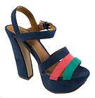 cobalt blue high heels  
