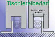 Athmer Schiebetürdichtung Schall Ex Slide M 12WS 958 mm absenkbare 