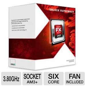 AMD FD6200FRGUBOX FX 6200 Processor   Six Core, 8MB L3 Cache, 6MB L2 