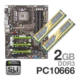 EVGA nForce 790i Ultra SLI Motherboard RAM Bundle   OCZ Gold 2048MB 