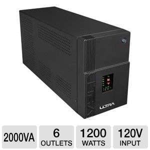 Ultra Xfinity 2000VA 1200w UPS w/ AVR & Digital Display   6 Outlets 