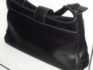   Vintage Black Leather Coach Hampton Legacy Hobo Shoulder Bag #7789