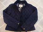 GAP Kids Barn Coat Jacket Girls L XL Xlarge 10 12 Navy Blue Quilted