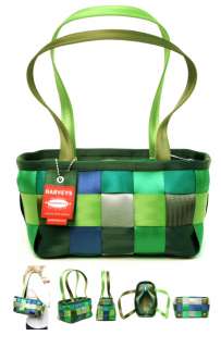 HARVEYS SEATBELT BAG Mixed Greens BOXY Tote Purse Handbag NEW  