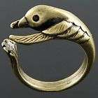 jewellery#R203​B Lovely Pigeon Bird Hope Peace Animal Hug Ring 