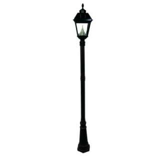 Gama Sonic Imperial 8.5 ft. Solar Lamp Post with 8 Solar LED Bulbs 