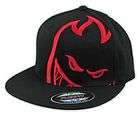 Spitfire BISECT Flexfit Skateboard Hat L/XL BLACK/RED