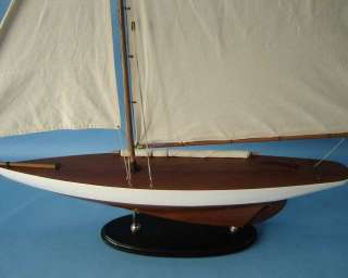 Americas Cup Contender 40 Sailboat Model Nautical  