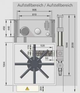 Weima Brikettierpresse Galant C 150 mit Förderschnecke  