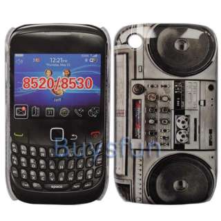 Radio cassette player Hard Cover Case For Blackberry Curve 8520 8530 