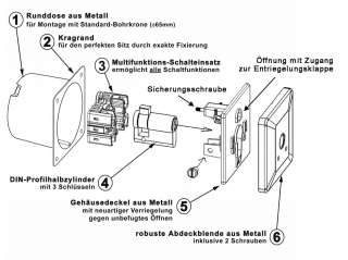 Schlüsselschalter Schlüsseltaster f. Torantrieb Rolltor  