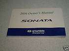 hyundai sonata owners manual 2006  