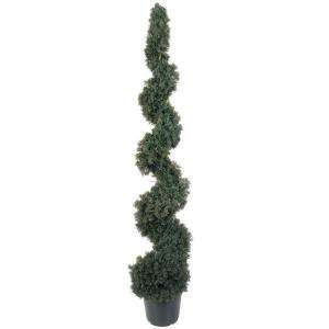   ft. Indoor Outdoor Cedar Spiral Silk Tree 5166 