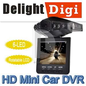 Black Box Car IR 6 LED Night Vision Vehicle Video DVR Recorder Camera 