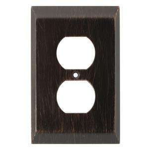 Liberty 1 Gang Duplex Stately Venetian Bronze Wall Plate 126406 at The 