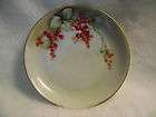 bavarian hand painted plate currants gold trim 6 1 4
