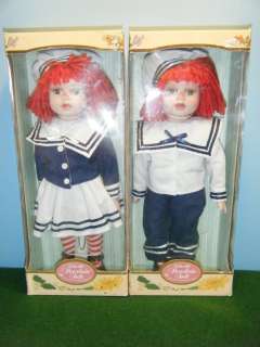 RAGEDY ANN & ANDY COLLECTOR PORCELAIN 12 DOLL SET *NEW* 790930067005 