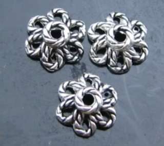  500 pcs tibetan silver bead caps  