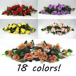 18 Colors~ 23 in Silk Rose Swag Wedding Flowers Spray  