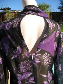 Elvis Jesus & Co Couture Chiffon Neck Wrap Dress US 8  