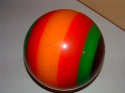 Ebonite ZEBRA RAINBOW CANDY STRIPE Multi Color RETRO DISCO Bowling 